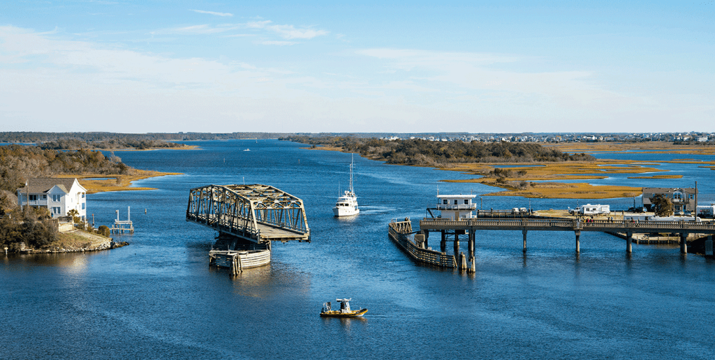 Topsail Island Swing Bridge